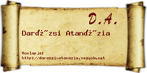 Darázsi Atanázia névjegykártya
